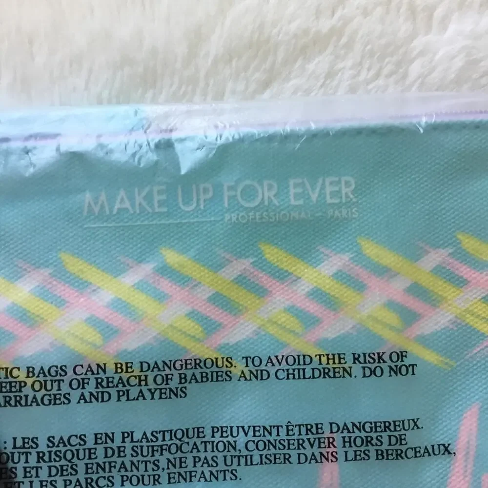 Makeup Forever Teal Makeup Bag